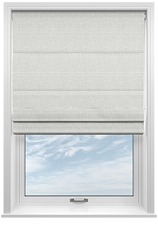 Melrose (Blackout), Soft White - Twist&Fit Roman Blind
